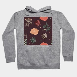 Elegance Seamless pattern with flowers Hoodie